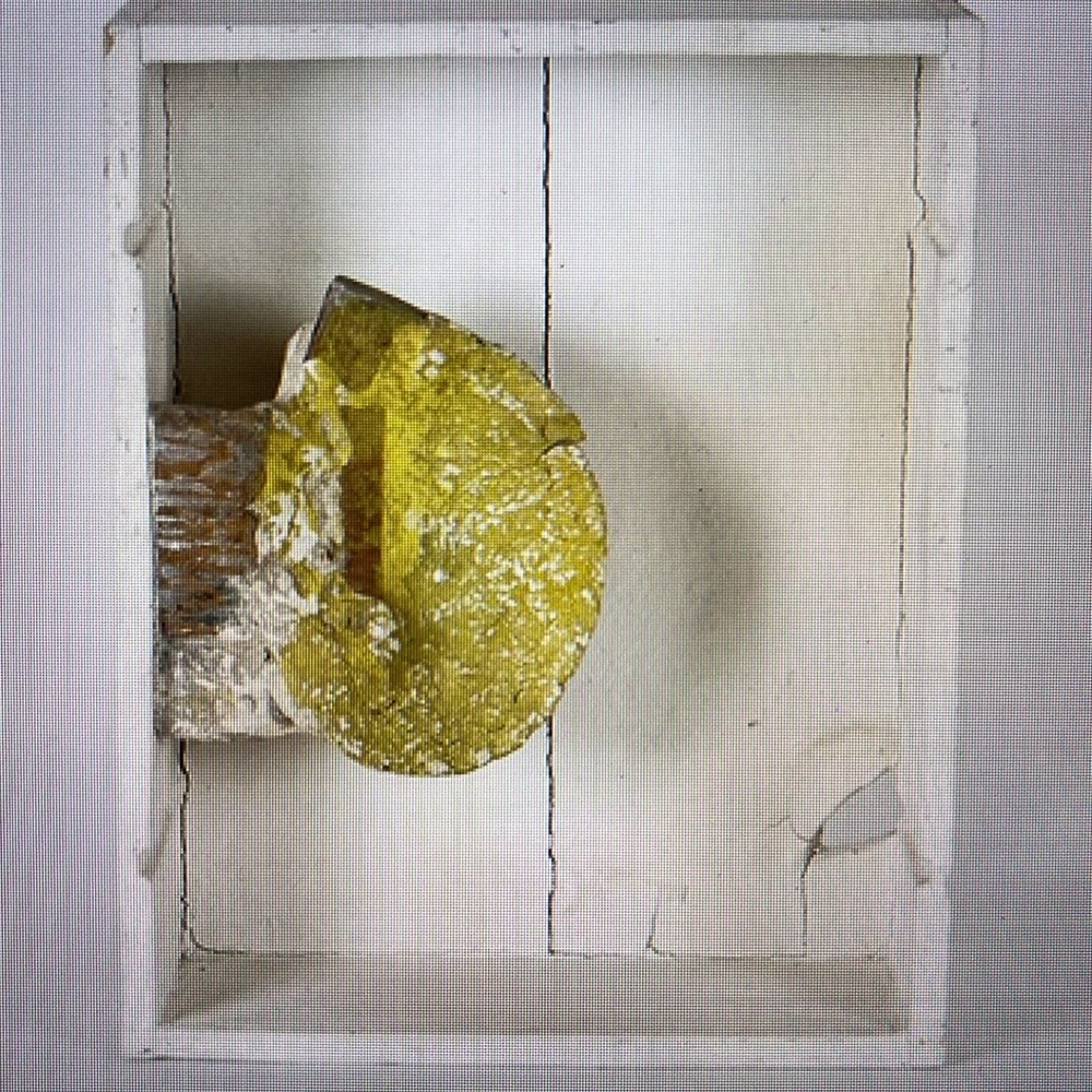Abstract Yellow and White Wall Art or table Art
